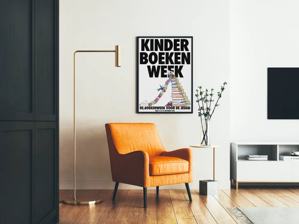 Kinderboekenweek 1983 juliste - Lasten seinäkoristelu