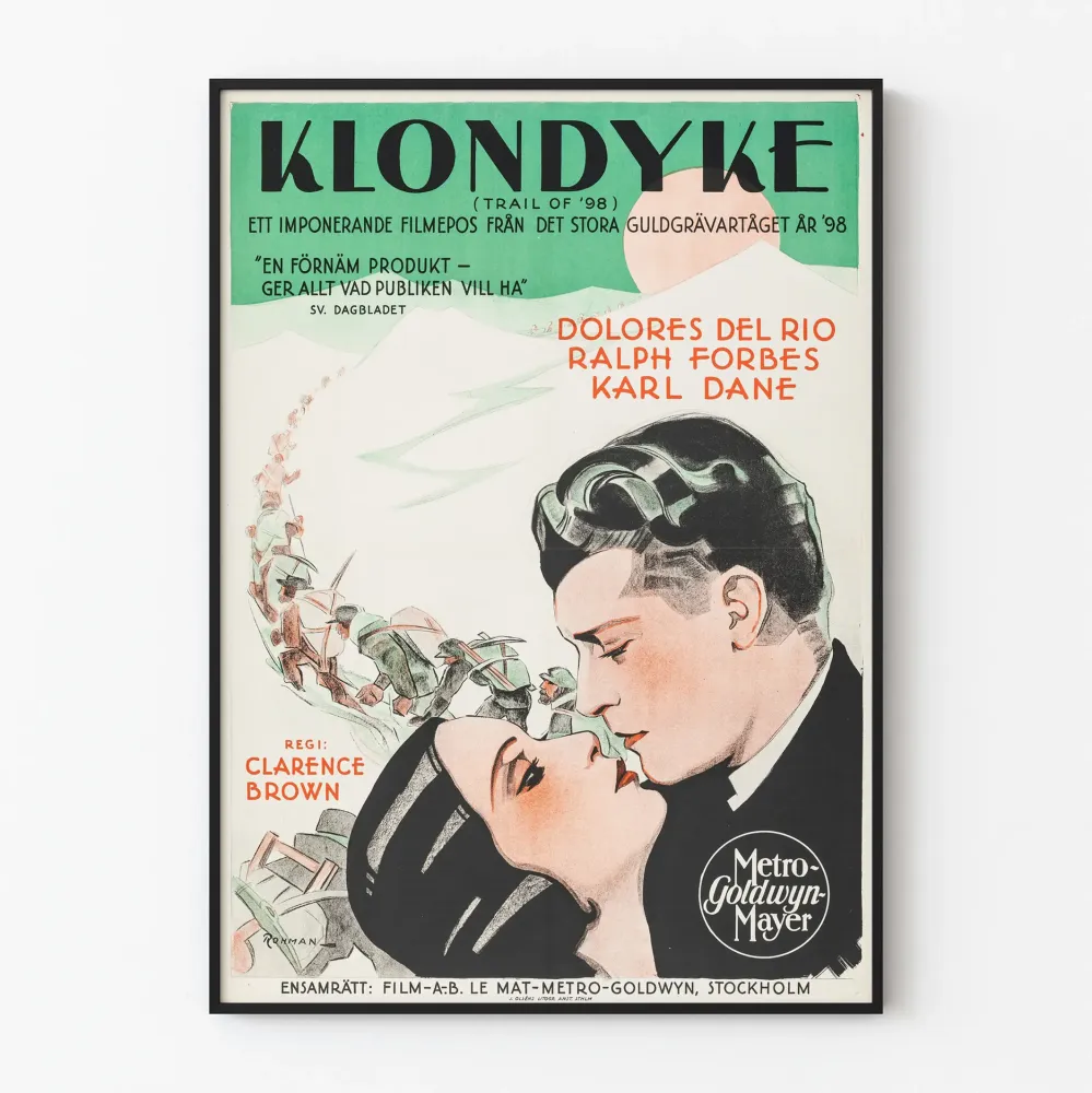 Klondyke Trail '98 -elokuvan vintagejuliste
