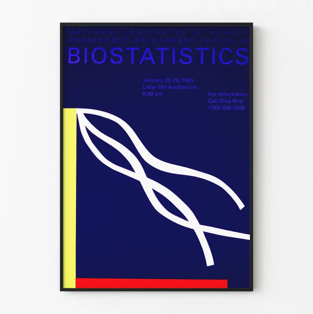 Konferenssin biostatistiikan juliste Kansallisen terveysinstituutin 1993