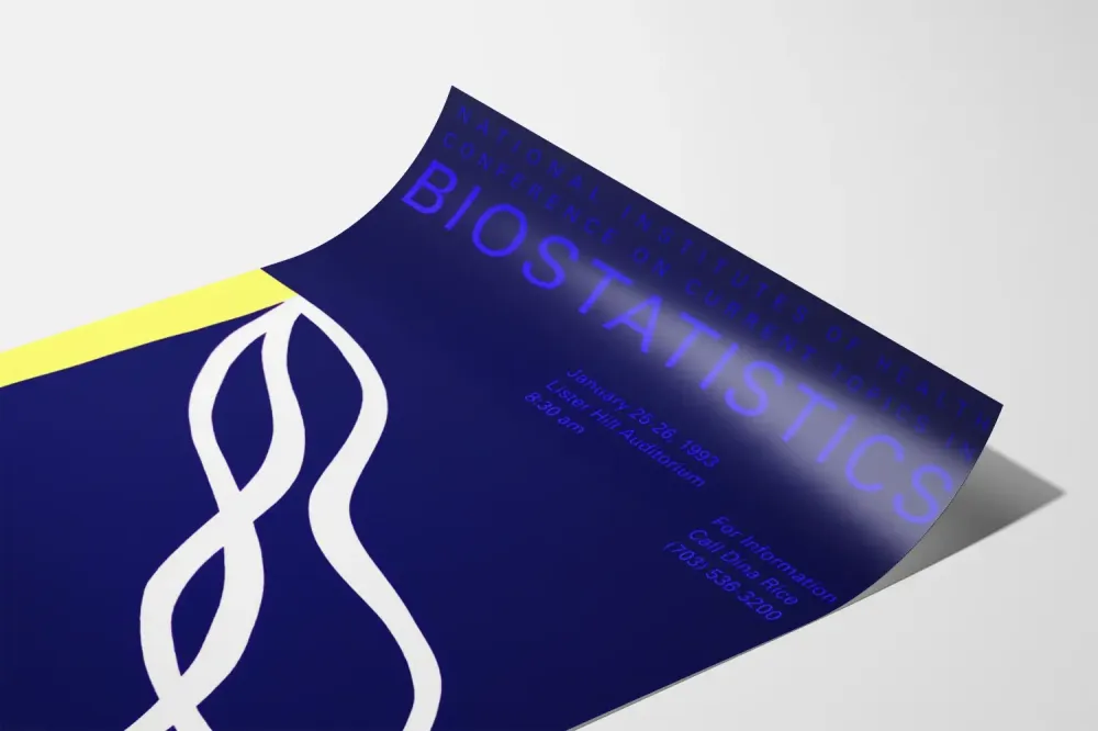 Konferenssin biostatistiikan juliste Kansallisen terveysinstituutin 1993