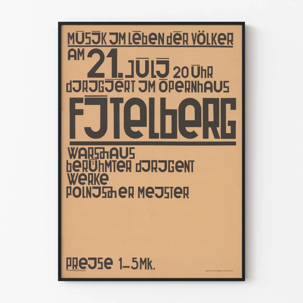 Konsertti- ja musiikkijuliste Fitelbergin Varsovan oopperasta