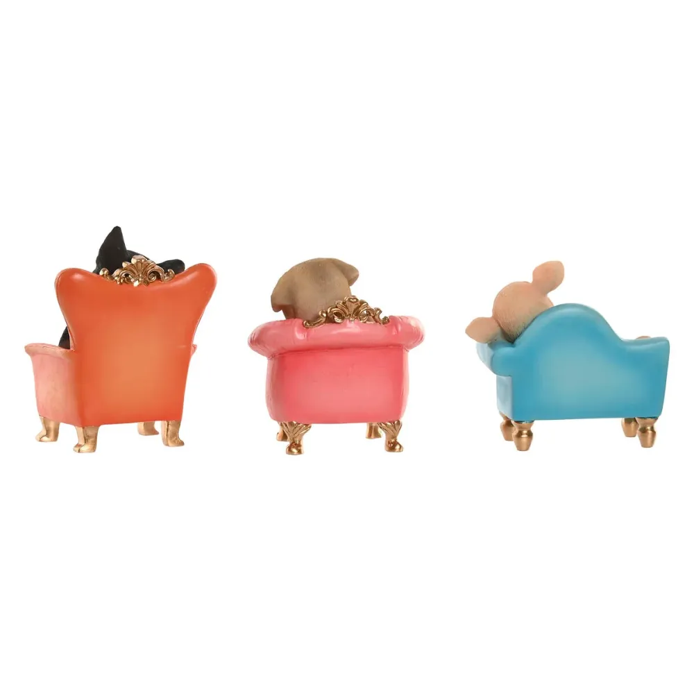 Koristehahmo Home ESPRIT Monivärinen 15 X 9,5 X 14 CM (3 osaa)
