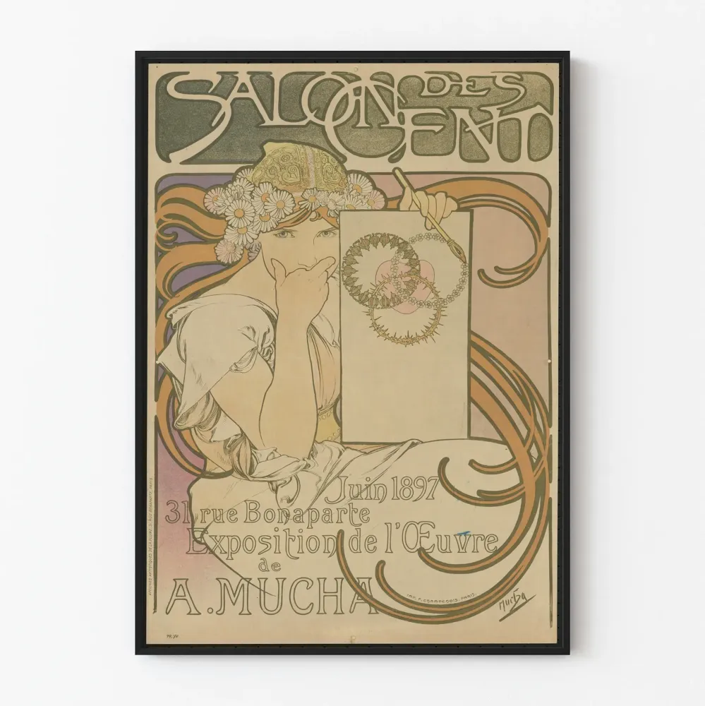 Koristejuliste Art Nouveau - Salon des Cent 1897 Mucha