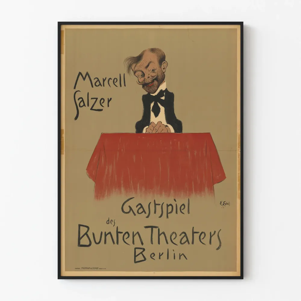 Koristejuliste Berliinin teatterista Marcell Salzer