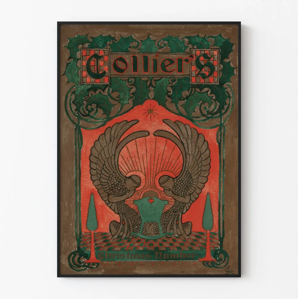 koristejuliste Colliers Christmas Number -tyylinen vintage-tyylinen juliste