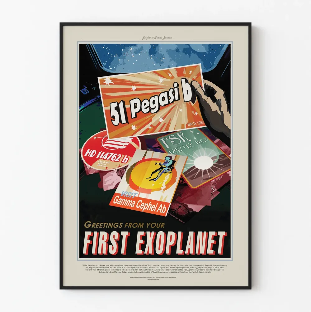 Koristejuliste Exoplaneetta 51 Pegasi b vintage