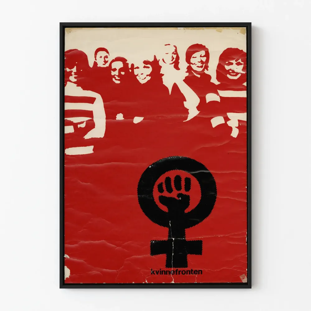 Koristejuliste Feministinen Kvinnefronten Punainen ja Musta