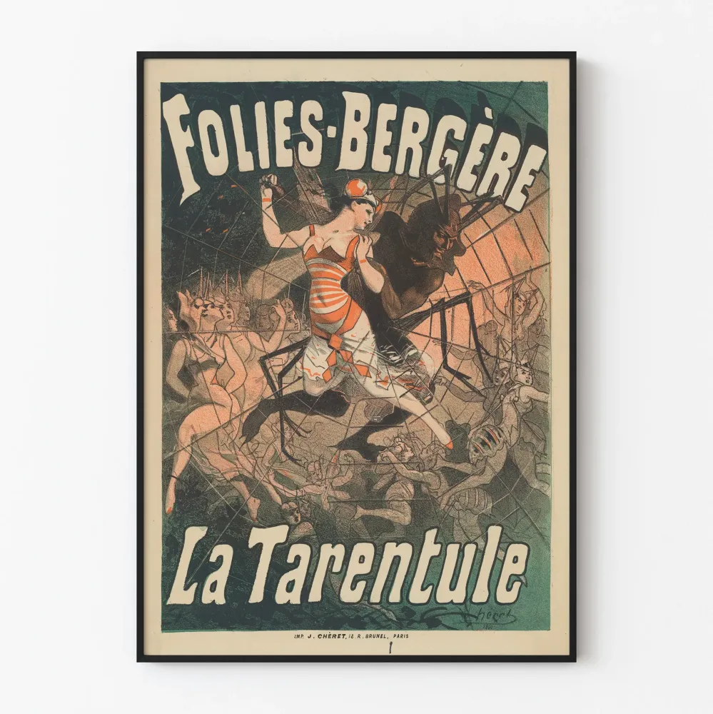 Koristejuliste Folies Bergère La Tarentule vintage