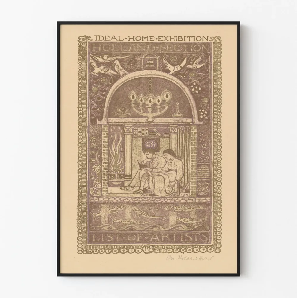 Koristejuliste Ideal Home -näyttely 1912 - vintage hollantilainen tyyli