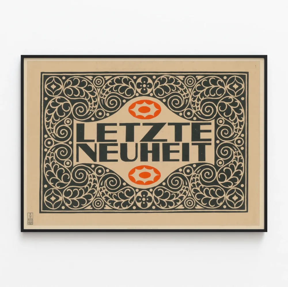 Koristejuliste Letzte Neuheit art déco vintage -tyyli