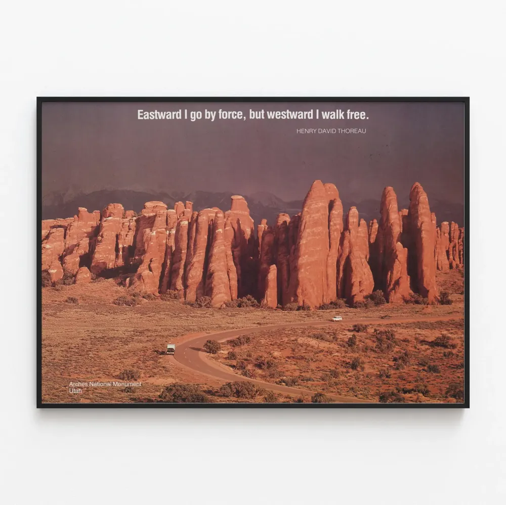 Koristejuliste maisemasta Archesin kansallismonumentti Utah