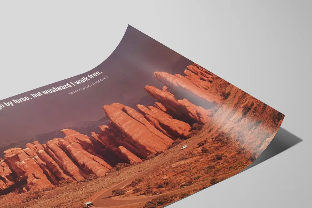 Koristejuliste maisemasta Archesin kansallismonumentti Utah