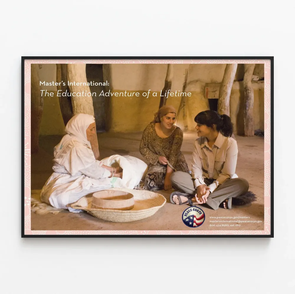 Koristejuliste Masters International Peace Corps