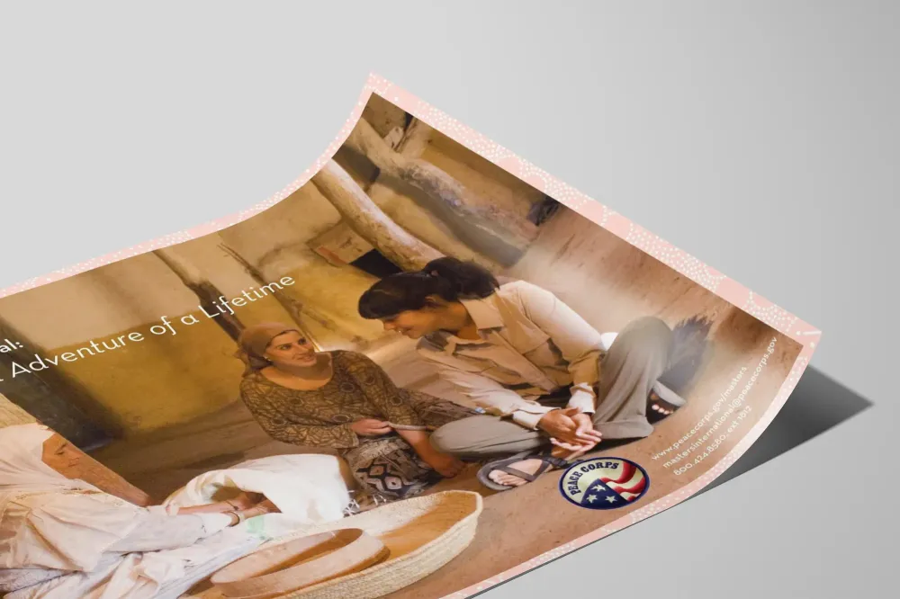 Koristejuliste Masters International Peace Corps