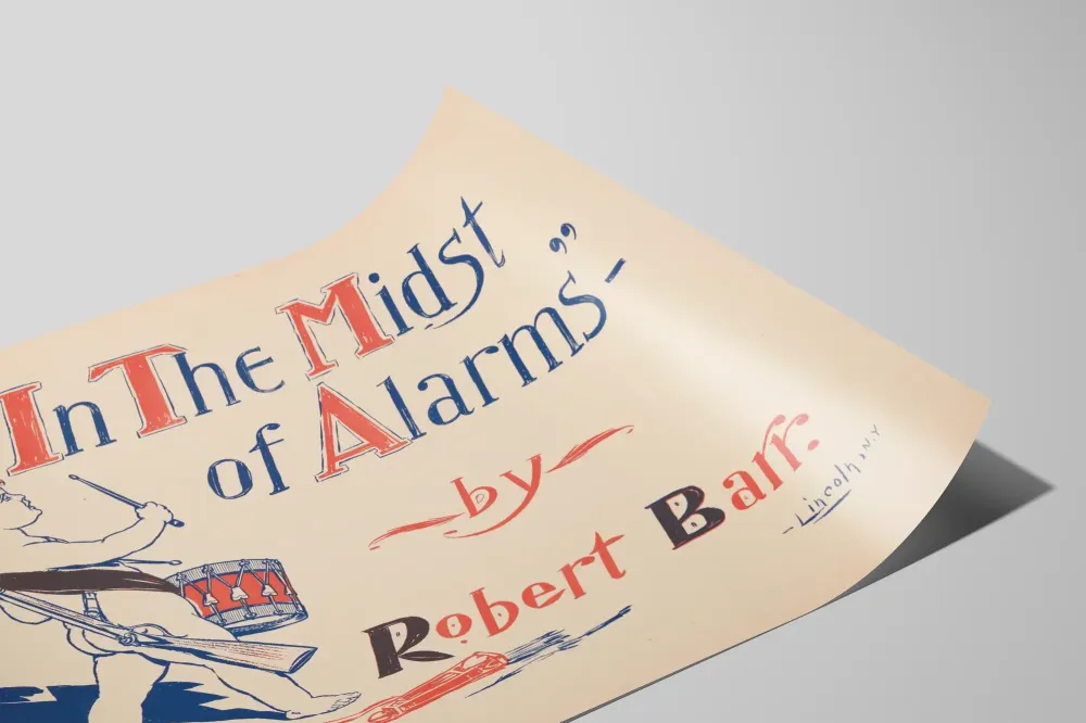 Koristejuliste Midst Alarms teokselta Robert Barr