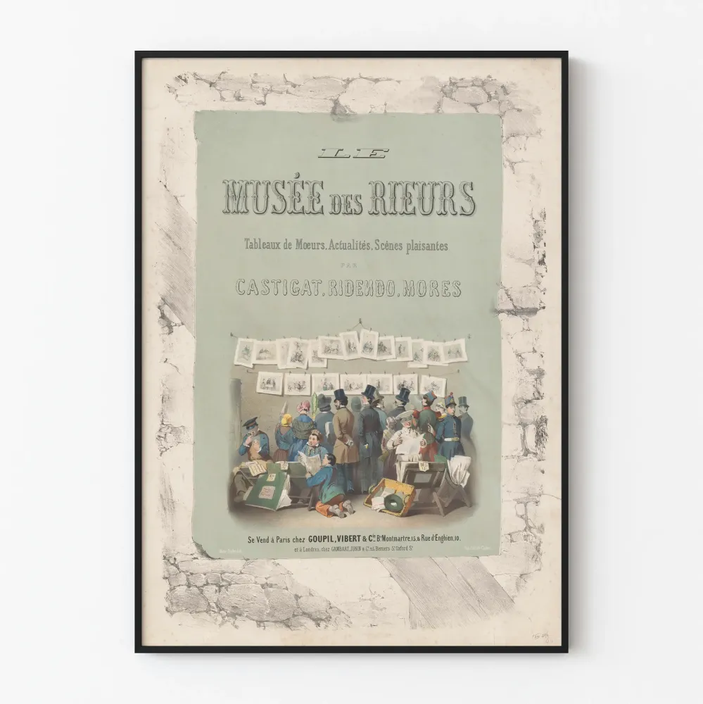 Koristejuliste Le Musée des Rieurs - Vintaget humoristinen kuvailluusio