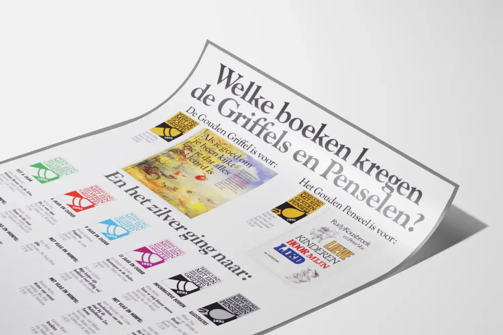 Koristejuliste Nuorisokirjallisuus - Griffels ja Pinceaux -palkinto 1991