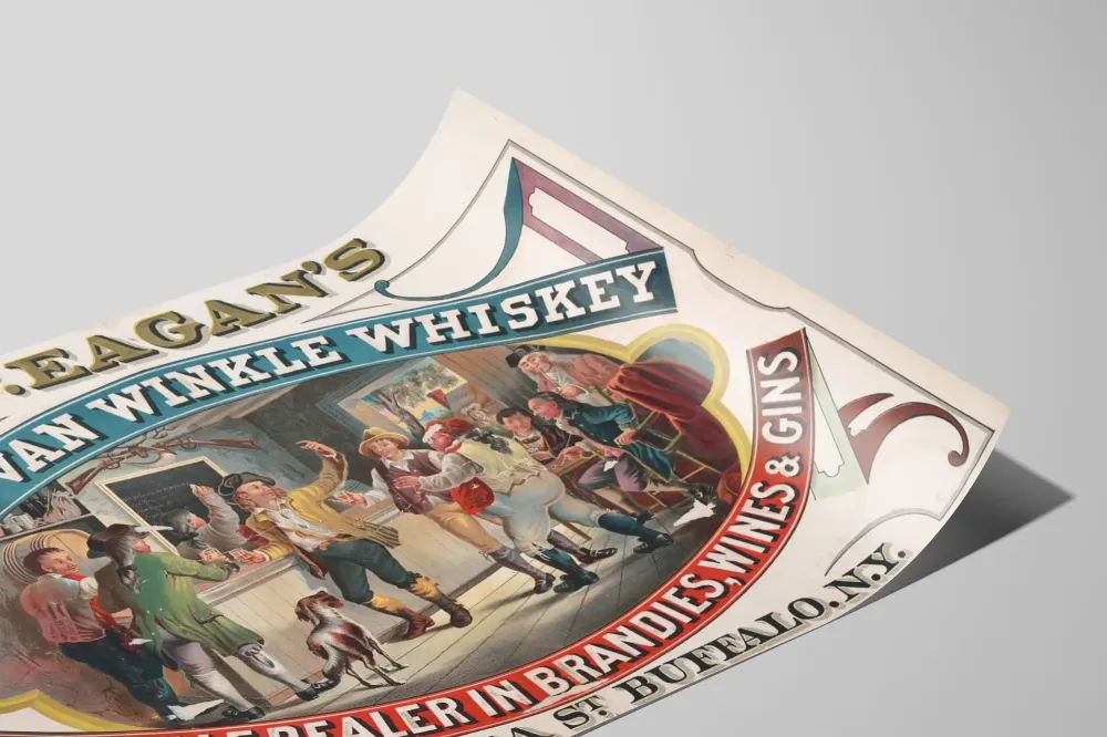 Koristejuliste Old Rip Van Winkle Whiskey S.F. Eagan’s Buffalo