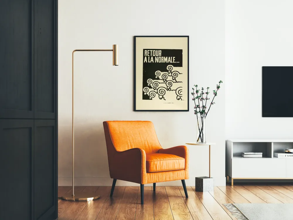 Koristejuliste Palautus normaalitilaan stylisoiduilla lampailla