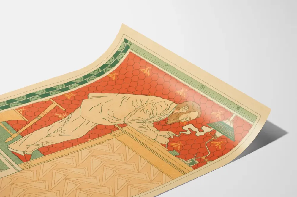 Koristejuliste Paul Hankar Arkkitehti Art Nouveau -tyyli