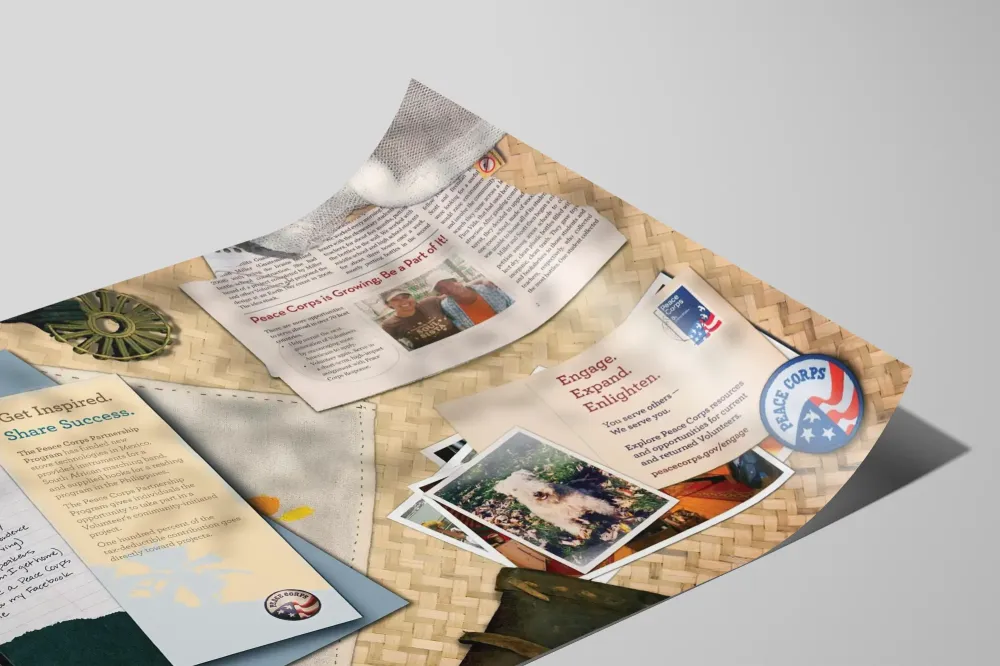 Koristejuliste Peace Corps - Inspiraatio ja Sitoutuminen