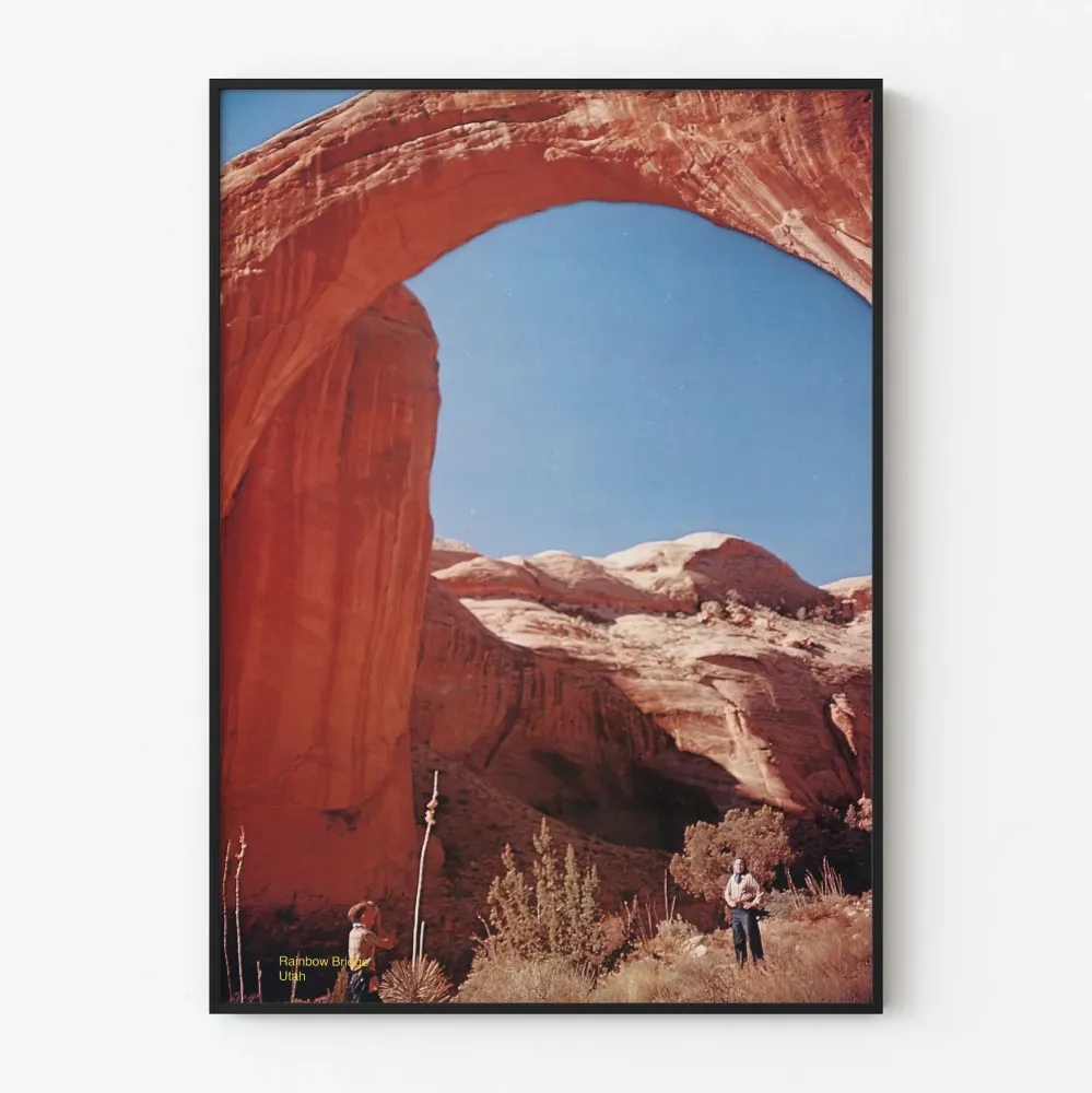 Koristejuliste Pierre-arc de Rainbow Bridge Utah