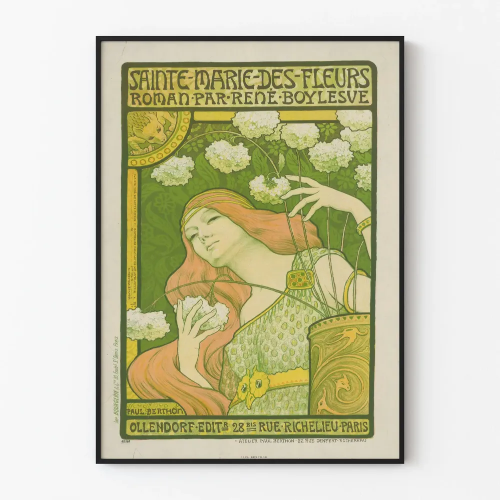 Koristejuliste Sainte Marie des Fleurs Art Nouveau