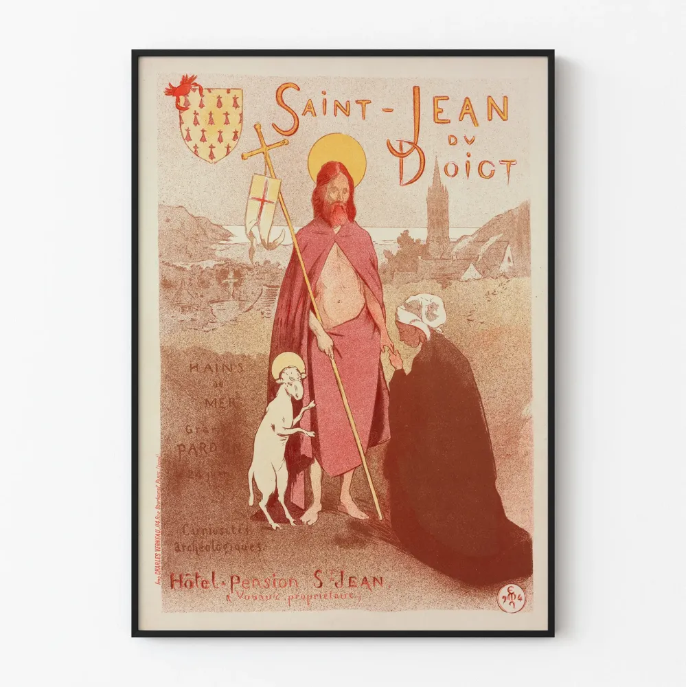 Koristejuliste Saint-Jean-du-Doigt vintage
