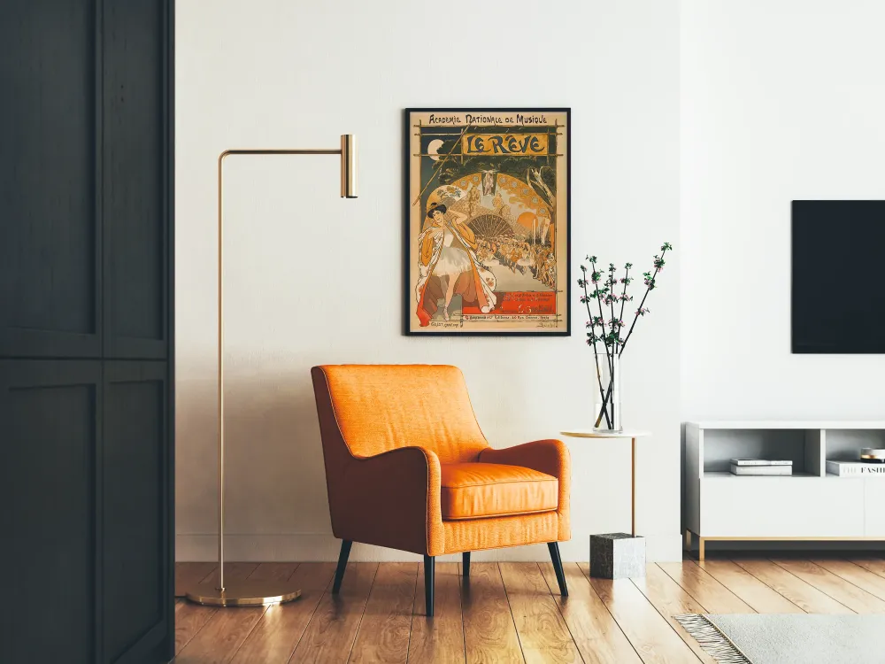 Koristejuliste Unelma - Art Nouveau -tyyli Musiikki ja Tanssi