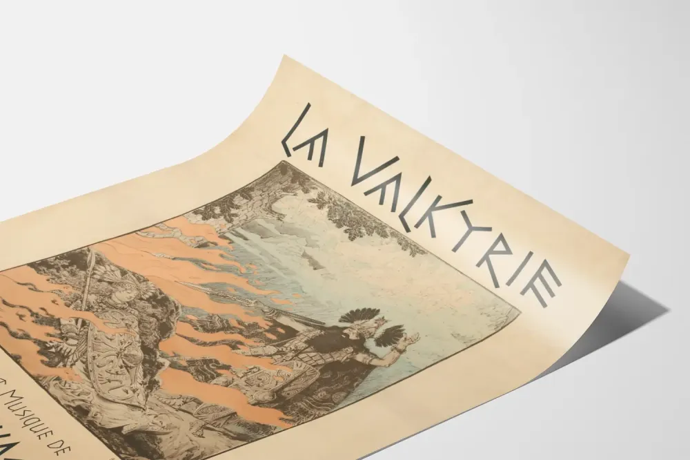 Koristejuliste La Valkyrie Richard Wagnerilta
