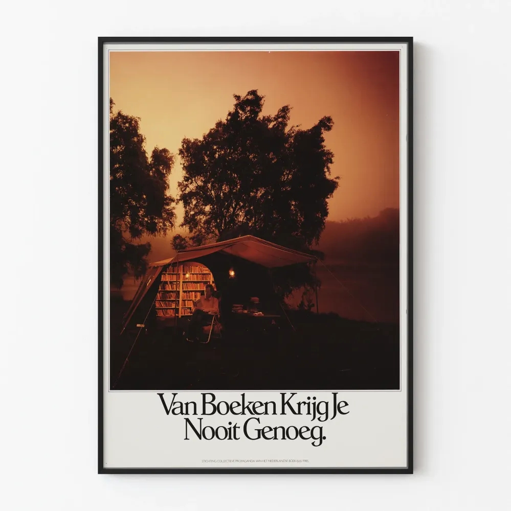 Koristejuliste Van Boeken Krijg Je Nooit Genoeg - Tunnelma Yöluennolle