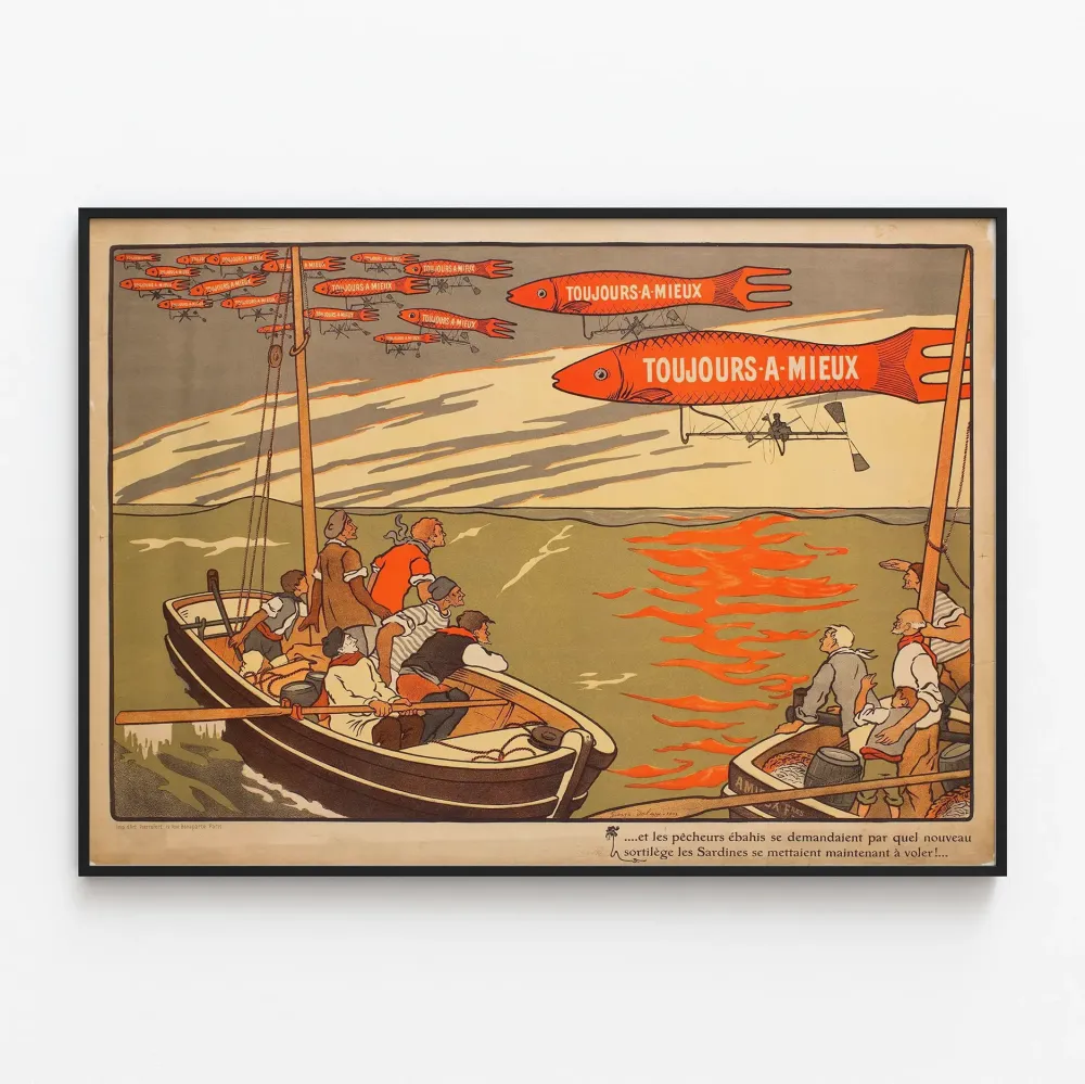 Koristejuliste vintage Aina parempaan