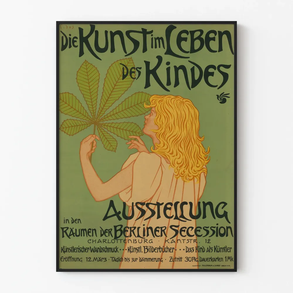 Koristejuliste vintage Die Kunst im Leben des Kindes