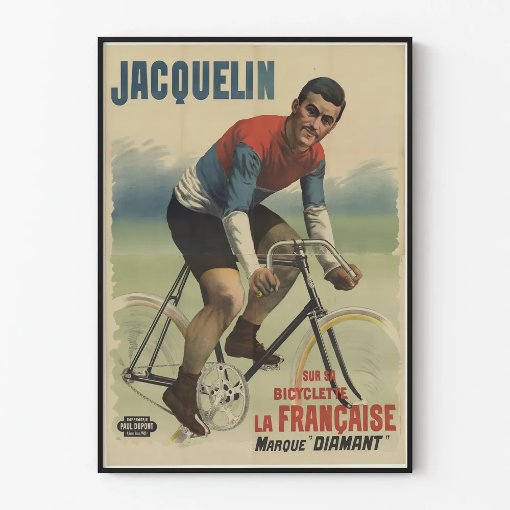 Koristejuliste vintage Edmond Jacquelin Vélo La Française Diamant