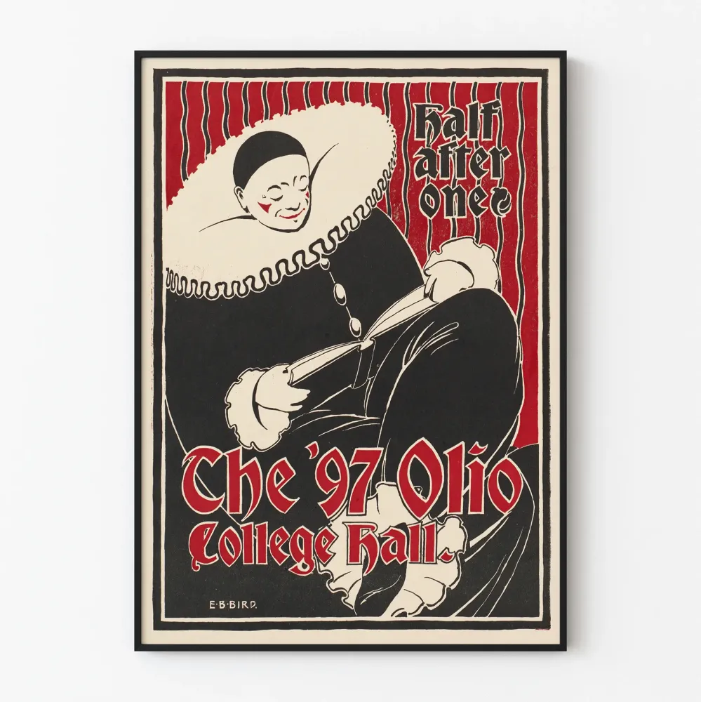 Koristejuliste vintage Half After One Che '97 Olio College Hall