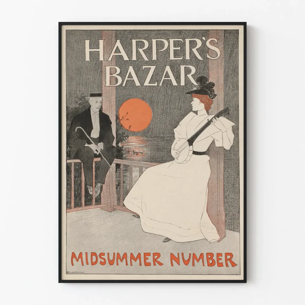 Koristejuliste vintage Harper's Bazar Midsummer Number