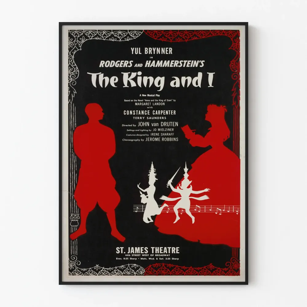 Koristejuliste vintage King and I