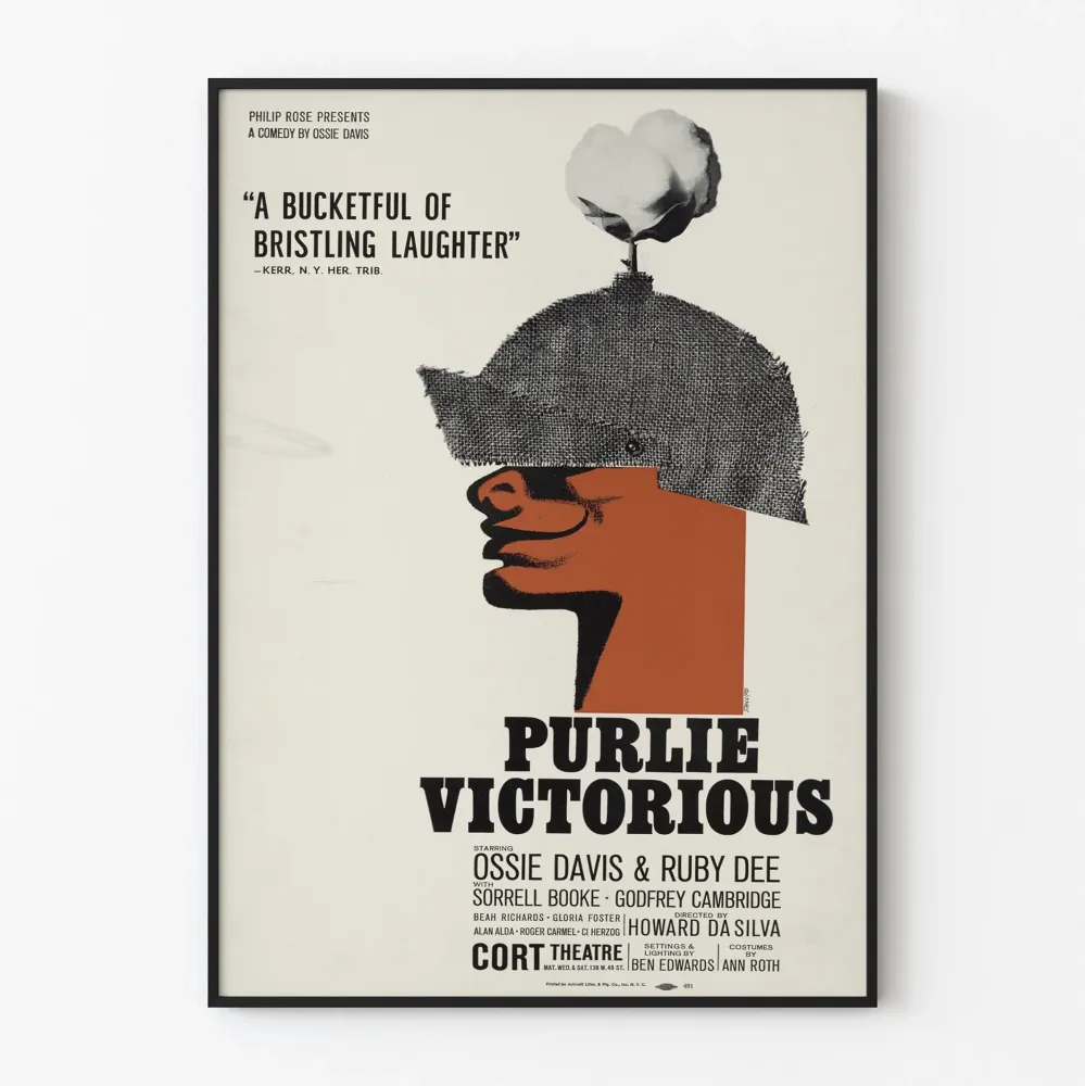 Koristejuliste vintage Purlie Victorious - Juliste klassisesta teatterista