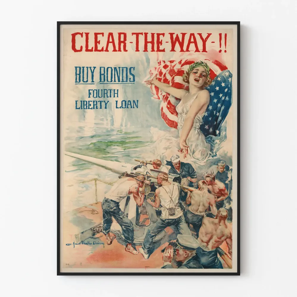 Koristejuliste vintage selkeä Way Buy Bonds