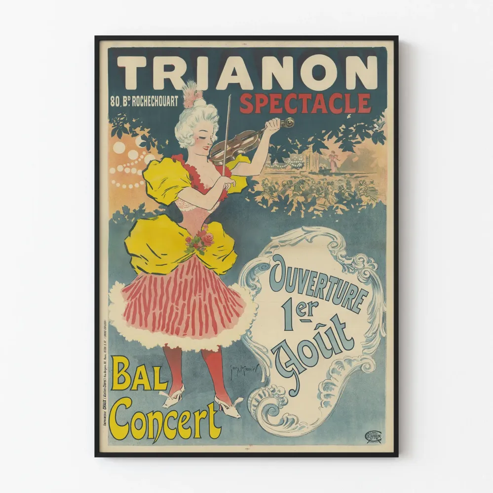 Koristejuliste Vintage Trianon Spektaakkeli Bal-konsertti