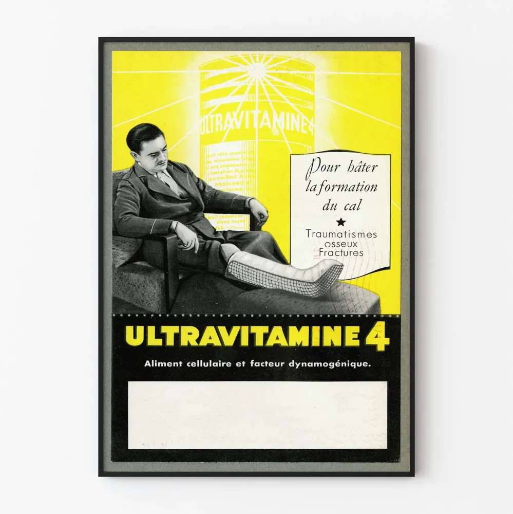 Koristejuliste Vintage Ultravitaine 4 Luuston Terveys