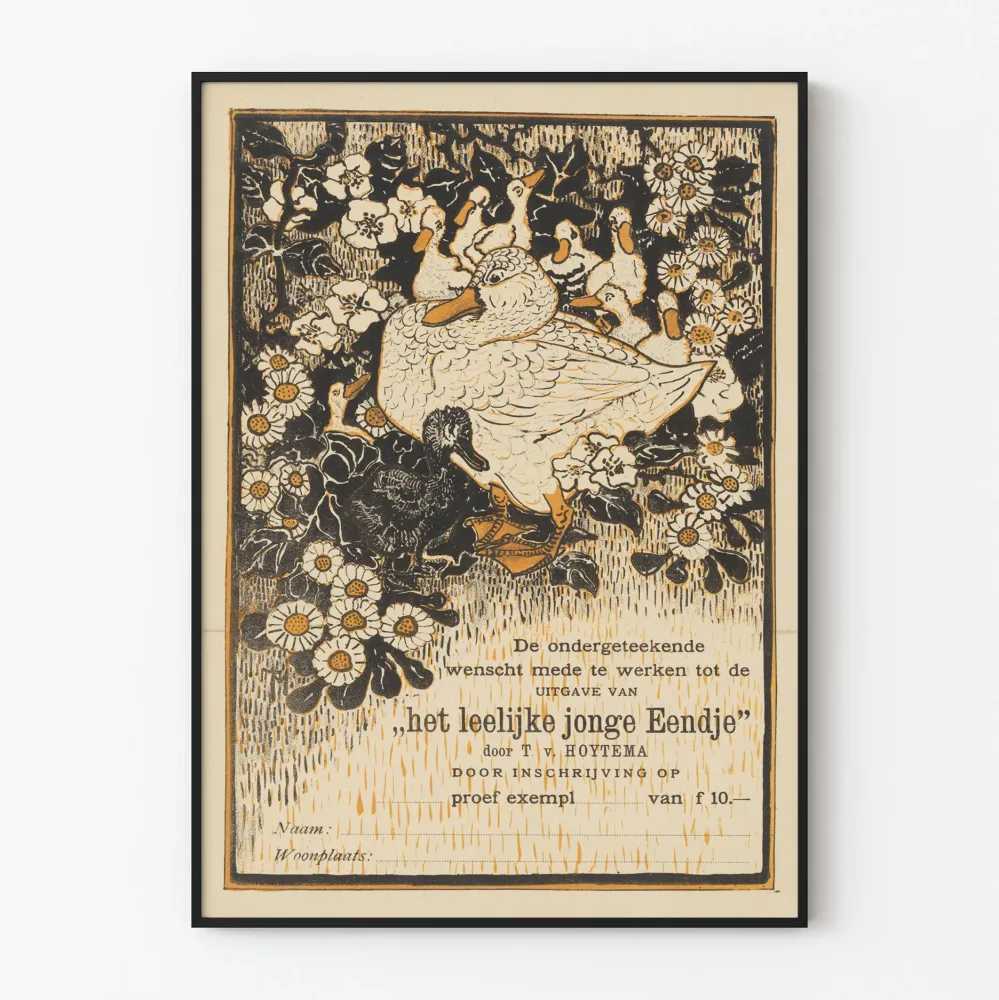 Koristejuliste vintage Le Vilain Petit Canard