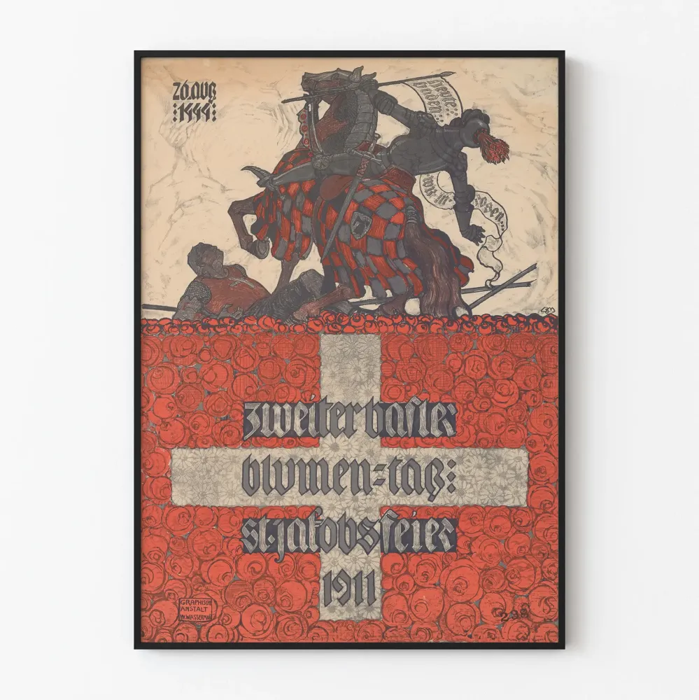Koristejuliste Zweiter Basler Blumen Tag 1911