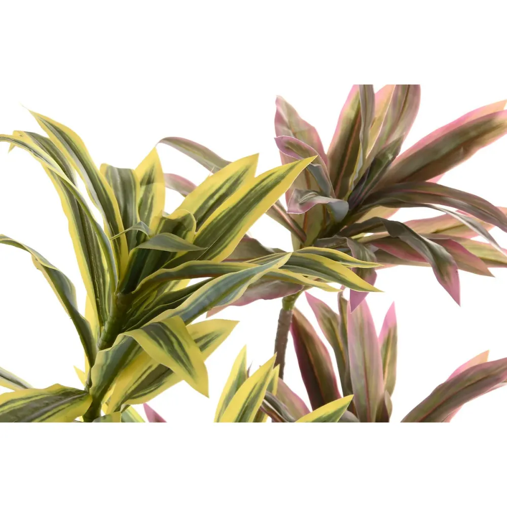 Koristekasvi Home ESPRIT Polyetyleeni Kuitu 30 x 30 x 75 cm (2 osaa)