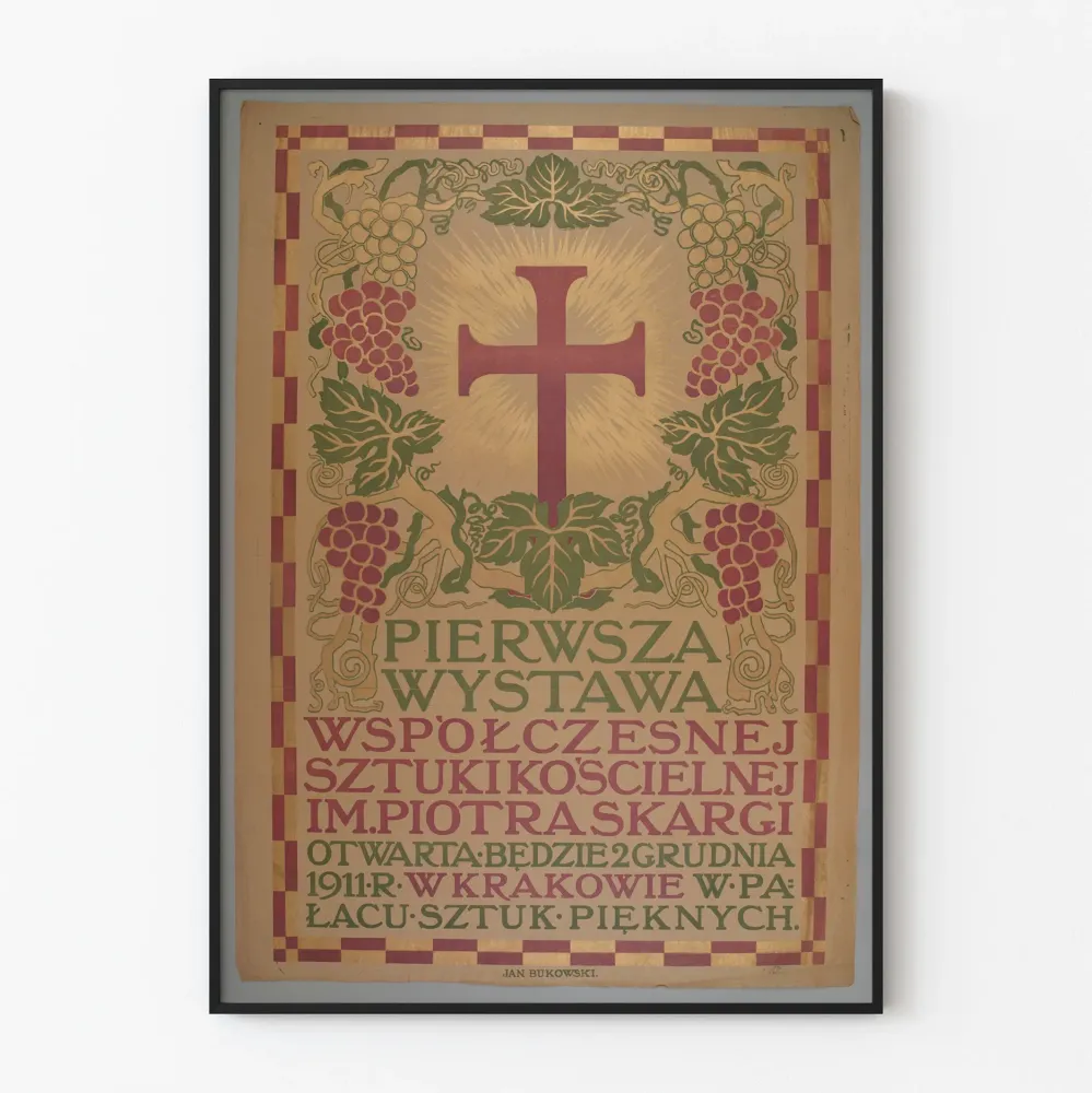 Kuva: Pyhän taiteen juliste - Nykytaiteen uskonnollinen näyttely 1911