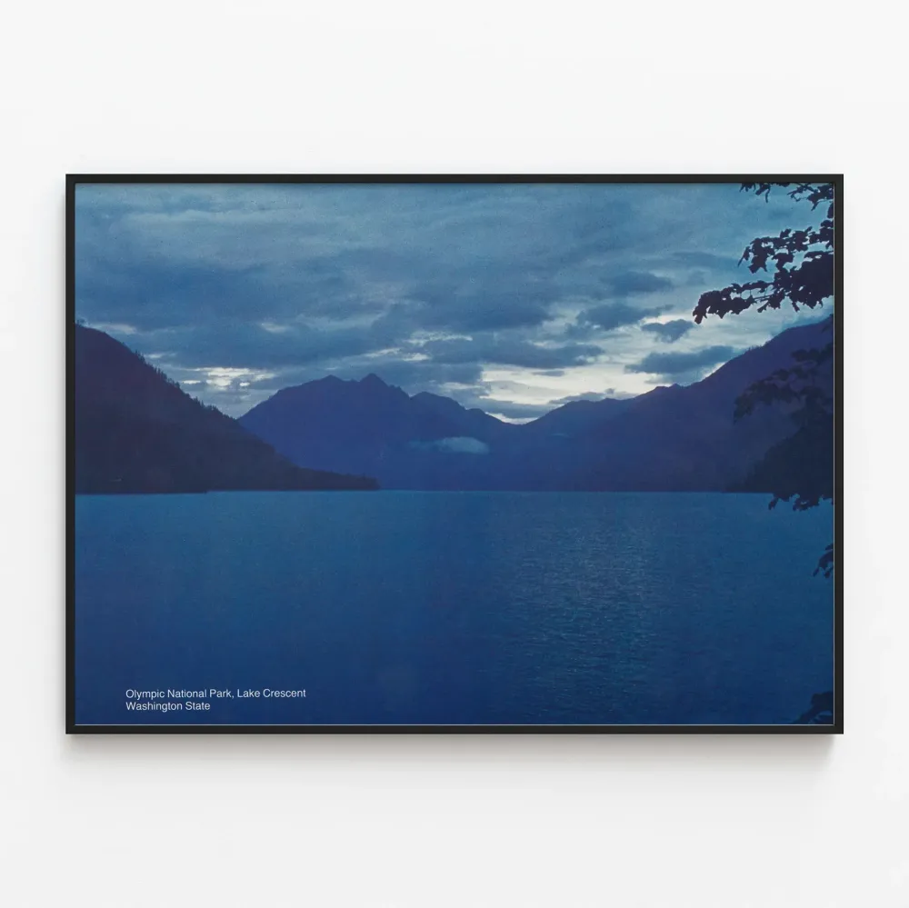 Lac Crescent -juliste Olympiakansallispuistossa