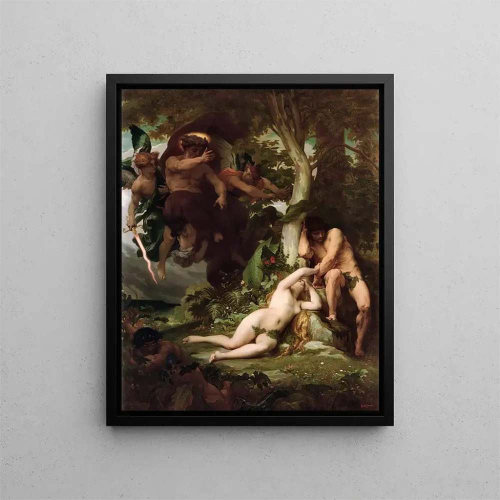 L-Adam ja Eevan karkotus paratiisin puutarhasta - Alexandre Cabanel | Taidetuloste