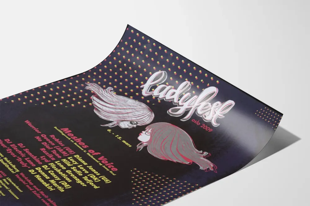 Ladyfest Oslo 2009 - Juliste seinäkoriste musiikkifestivaali