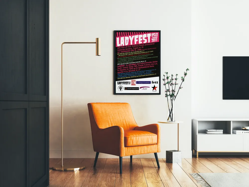 Ladyfest Oslo 2011 - Naisliikkeen musiikki- ja kulttuuritapahtuma Juliste