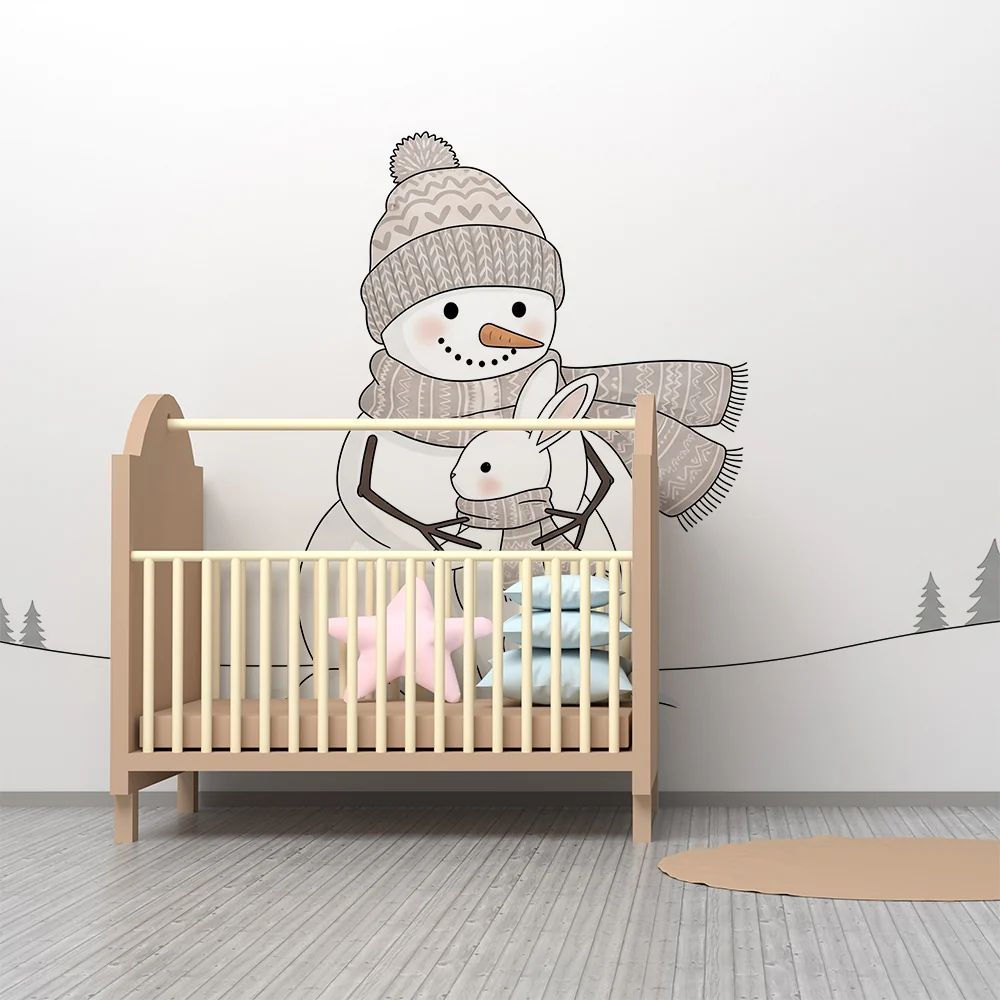 Lapsenhuoneen tapetti | Luntaikku ja pieni pupu